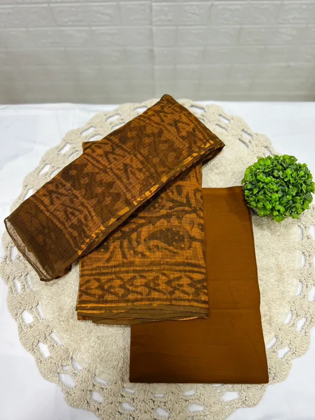 Chudithar set - Golden Brown