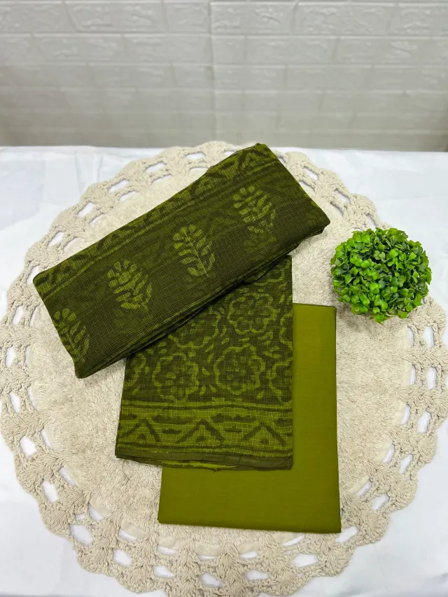 Chudithar set - Bottle Green